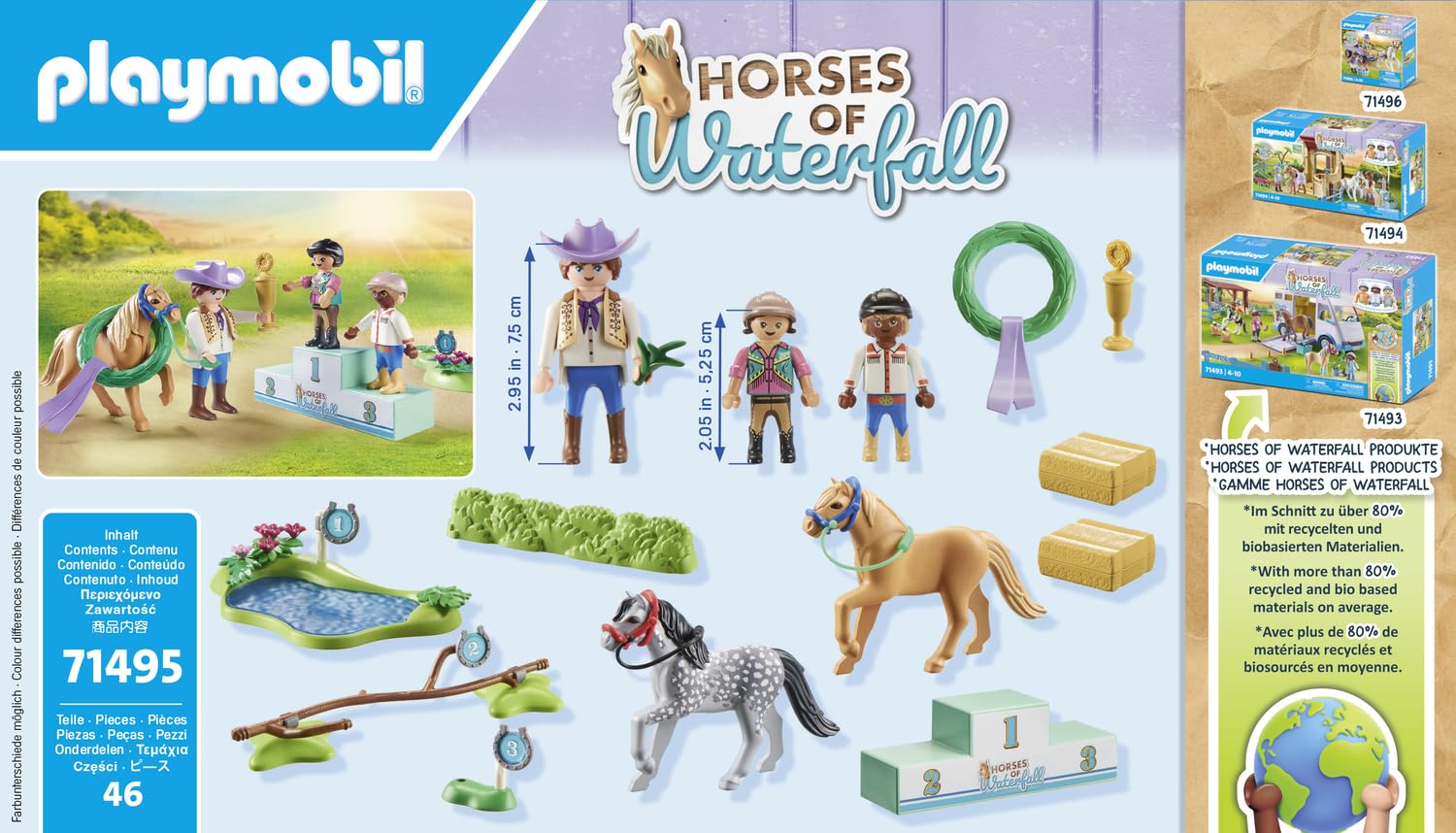 PLAYMOBIL Horses of Waterfall — Cavaliers avec poneys – Image 30