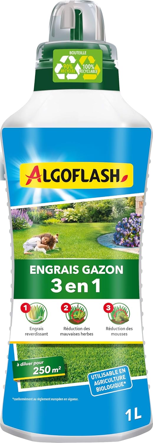 ALGOFLASH — Engrais Liquide Gazon 3 Actions 1 L – Image 9