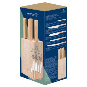 OPINEL Carbone 6 — Couteau pliant en hêtre