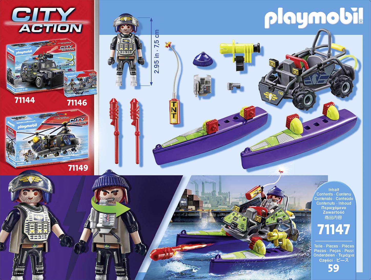 PLAYMOBIL City Action 71147 — Quad transformable lumineux – Image 5
