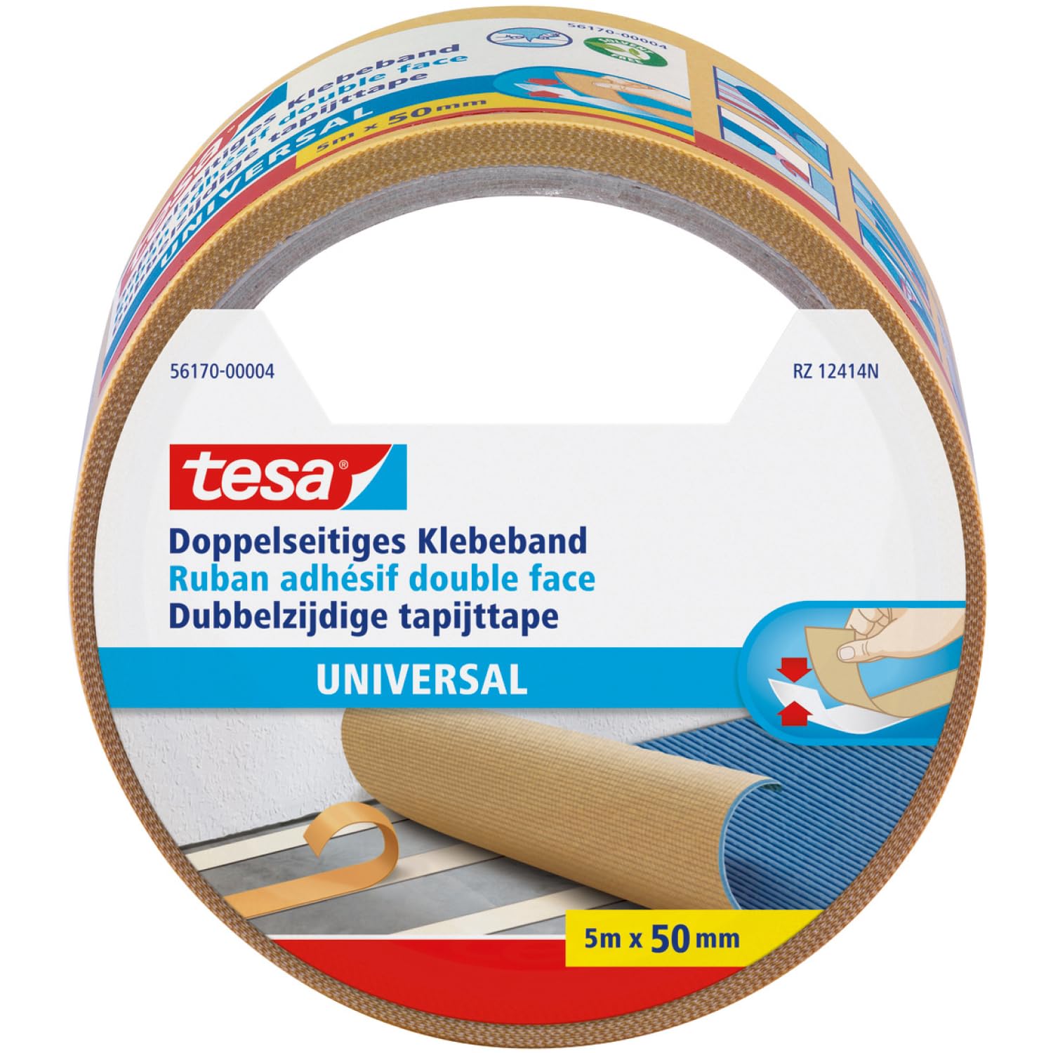 TESA — Ruban adhésif double face universel 5 m x 50 mm