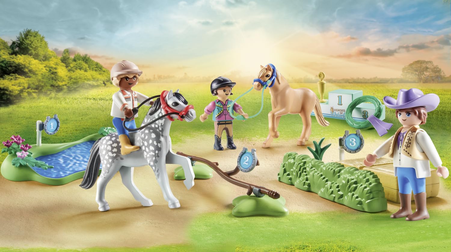 PLAYMOBIL Horses of Waterfall — Cavaliers avec poneys – Image 15