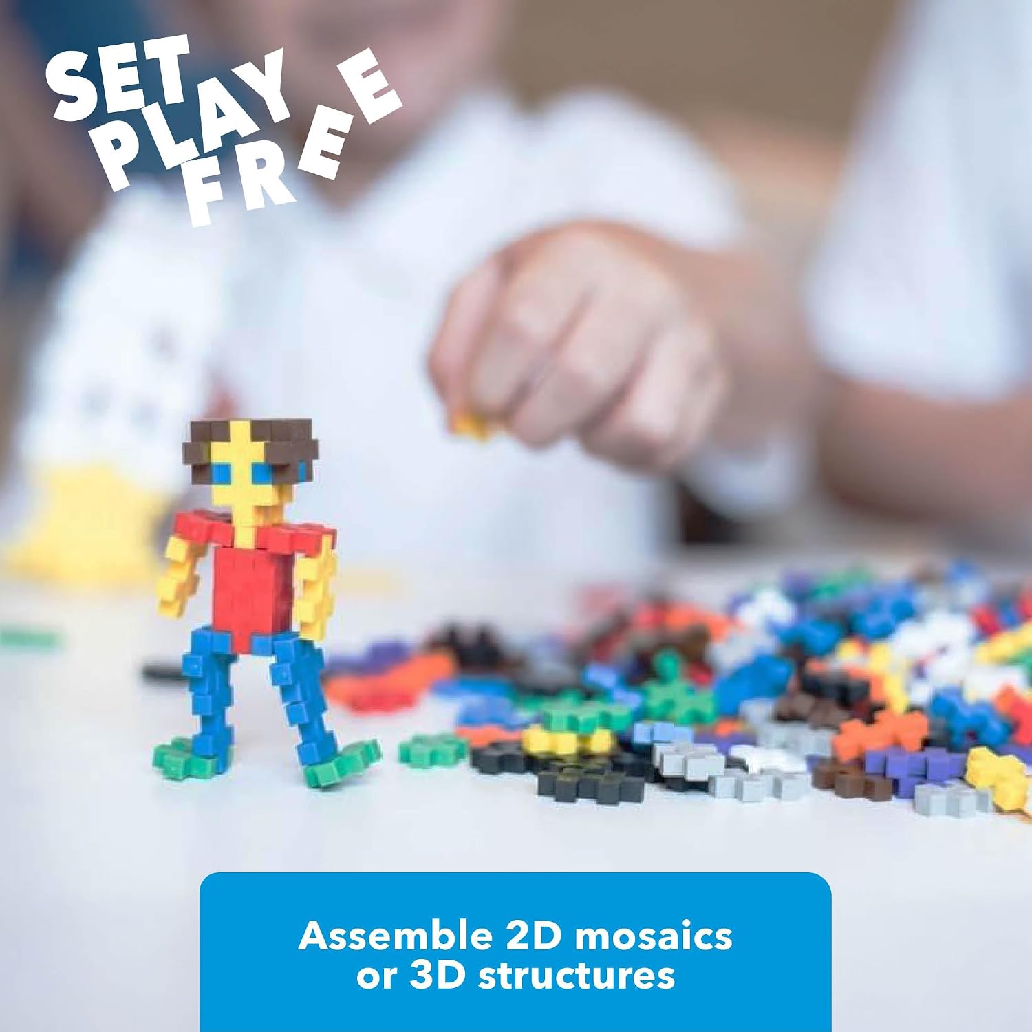 PLUS-PLUS — Boîte de 600 Pièces de Construction Basic – Image 42