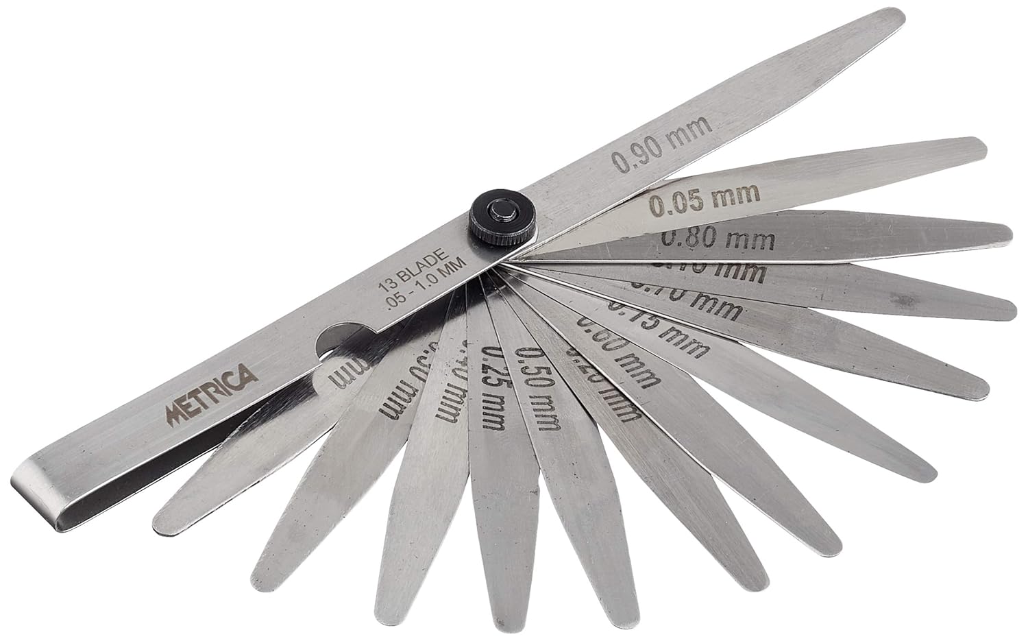 METRICA 35101 — Jauge d’épaisseur 13 lames 0,05 à 1 mm – Image 2