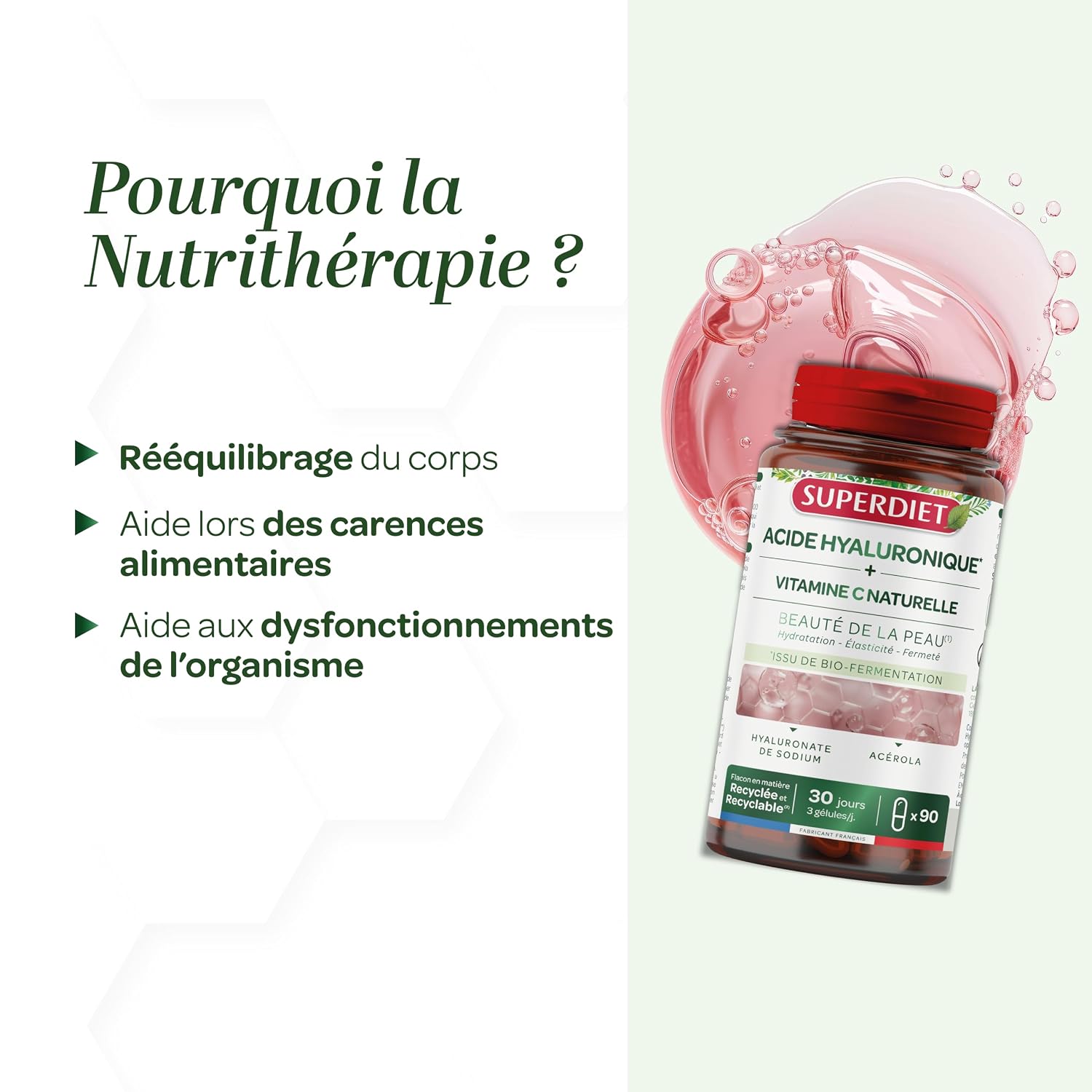 SUPERDIET — Acide Hyaluronique 90 gélules – Image 4