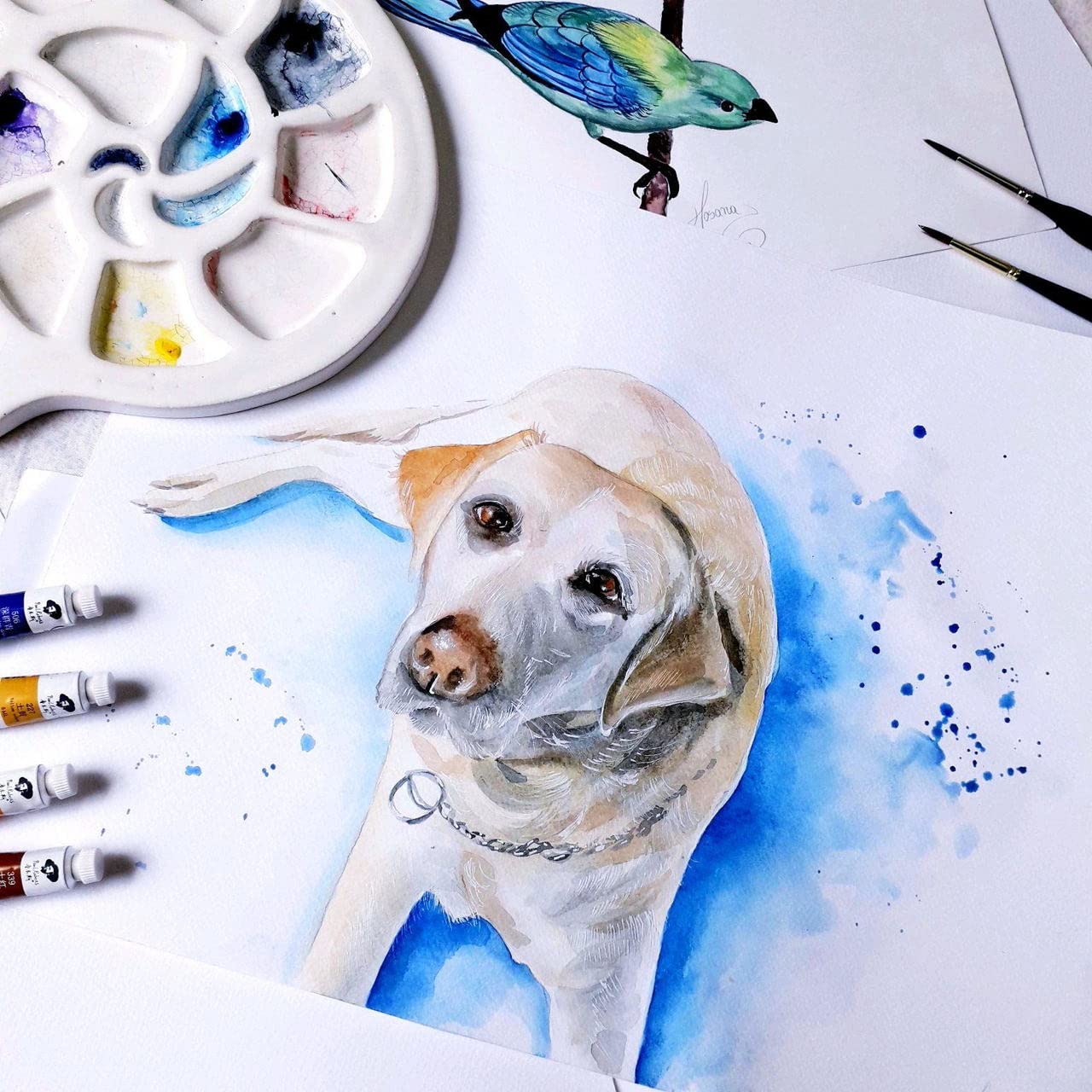 HAHNEMÜHLE — Bloc aquarelle mat 15 feuilles 30 x 40 cm – Image 3