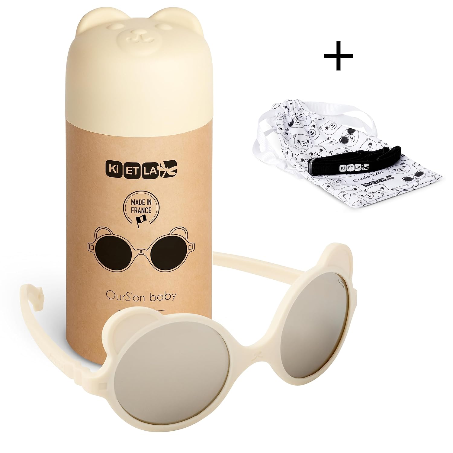 KI ET LA — Lunettes de soleil bébé Ourson 0-4 ans UV – Image 2