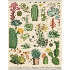 Alternative view of CAVALLINI — Puzzle 1000 pièces Cacti & Succulents