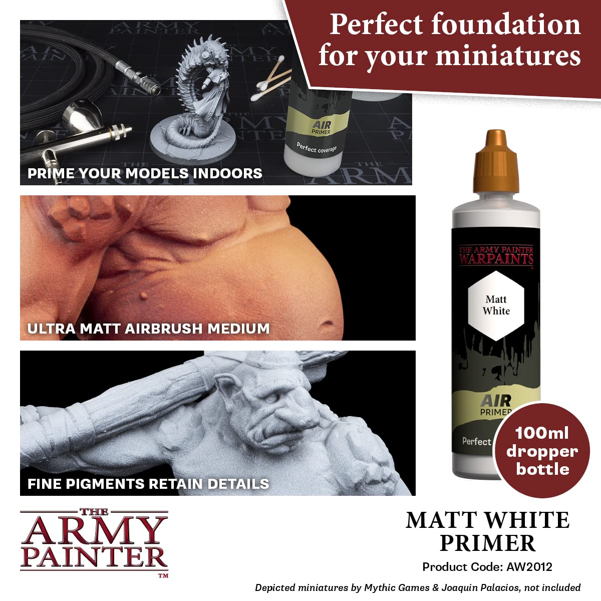 THE ARMY PAINTER Air Primer White — Apprêt acrylique 100 ml – Image 27