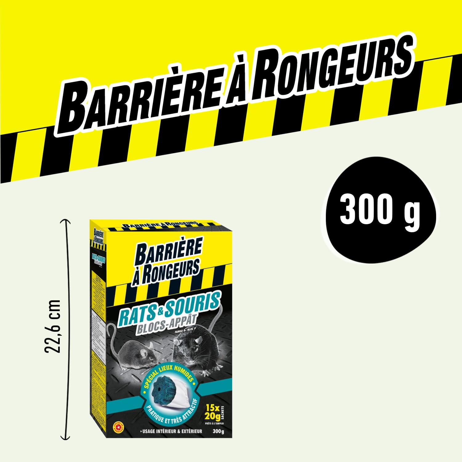 BARRIERE A RONGEURS — Blocs-appât rats et souris x15 – Image 8