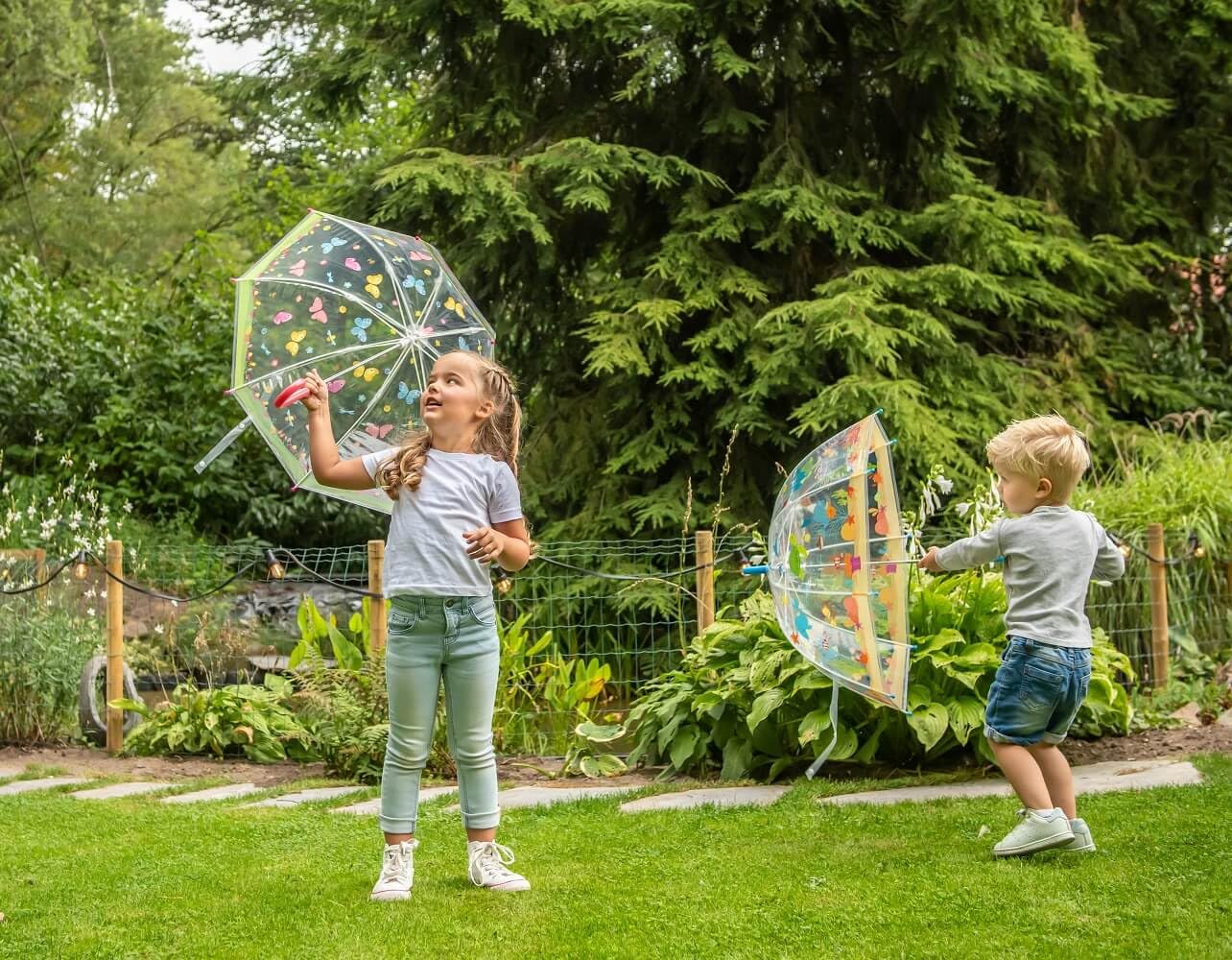 ESSCHERT — Parapluie Enfant Transparent Papillons – Image 3