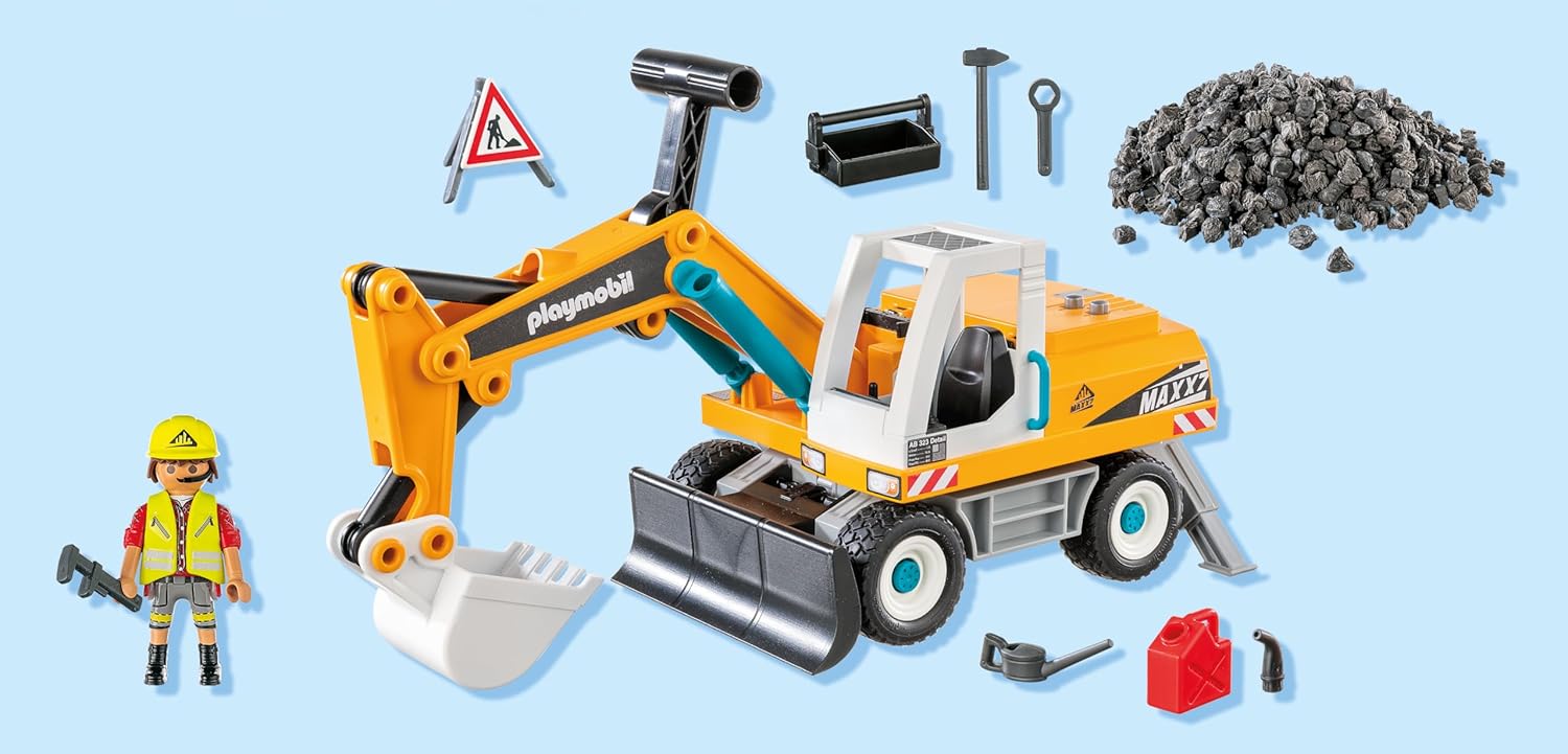 PLAYMOBIL Action Heroes — Grande excavatrice jouet – Image 24