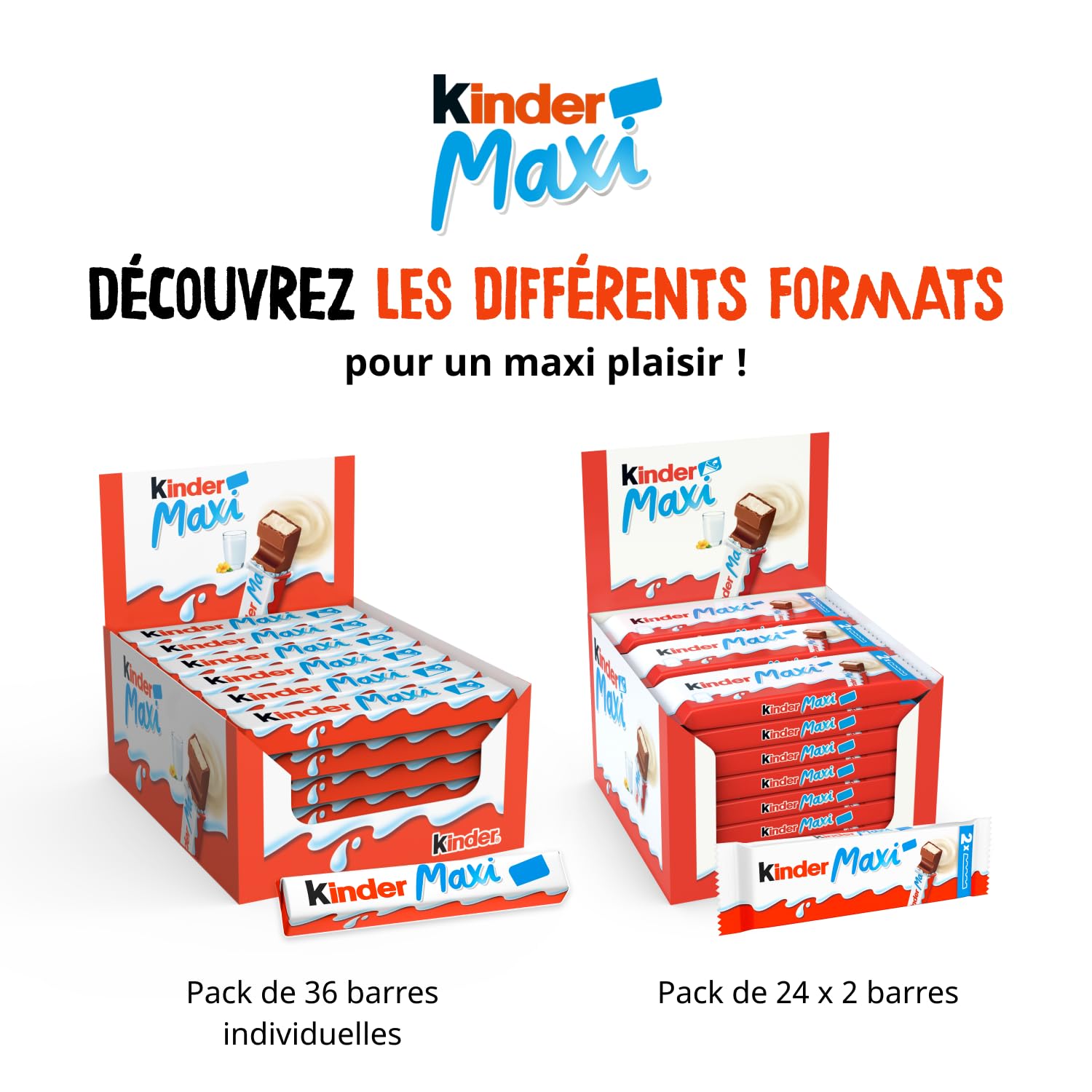 KINDER Maxi — Barres chocolatées cœur lait x36 21g – Image 13