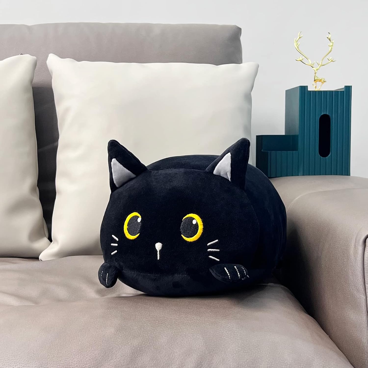 I-TOTAL — Coussin décoratif Chat noir – Image 4