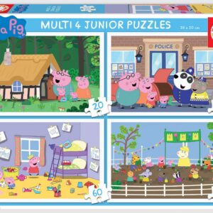 EDUCA Peppa Pig — Set de 4 Puzzles 20+40+60+80 pièces