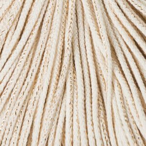 Alternative view of BOBBINY — Cordon macramé 3 mm 100 m doré naturel