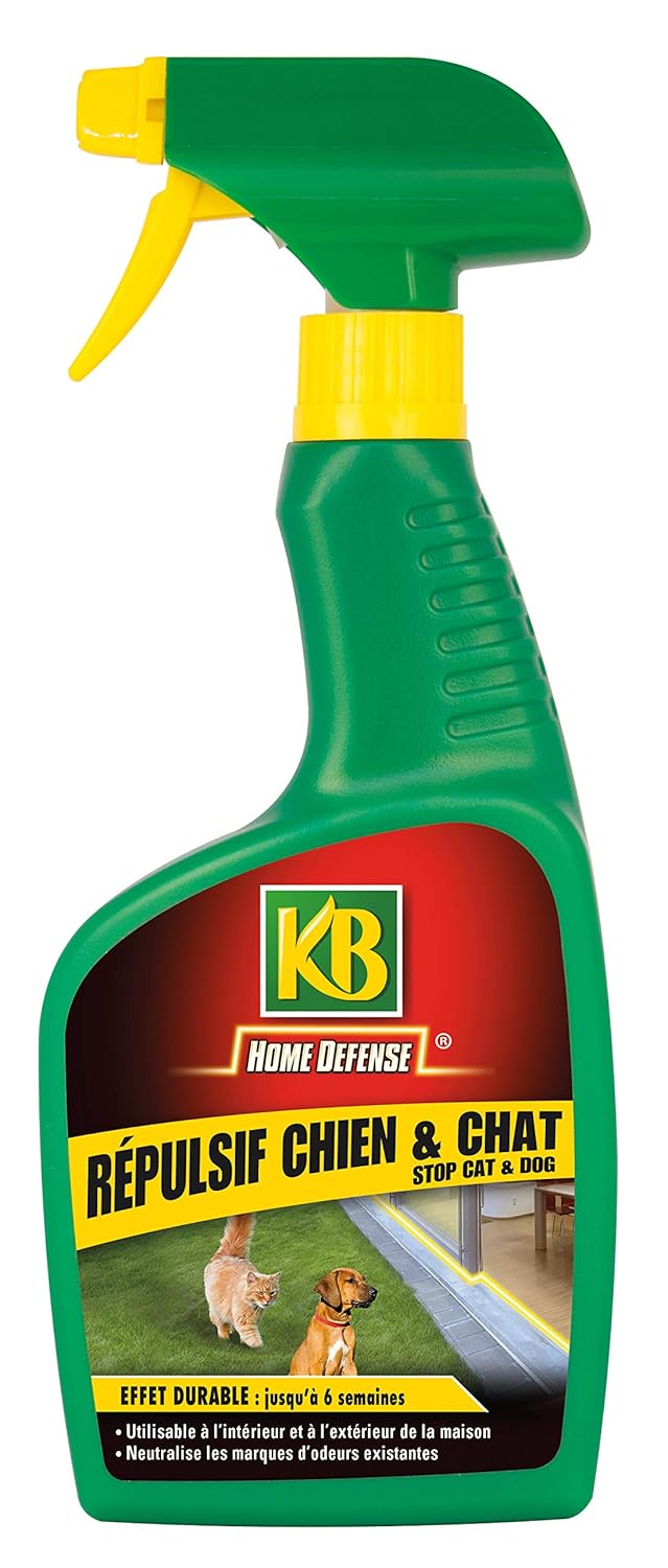 KB HOME DEFENSE — Pulvérisateur Répulsif Chiens et Chats 500ml