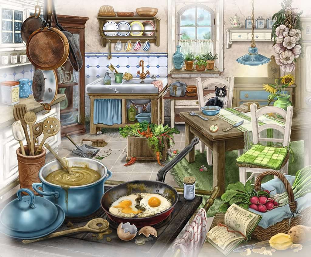 RAVENSBURGER Escape Puzzle — Puzzle La Cuisine du manoir 99 pièces – Image 2