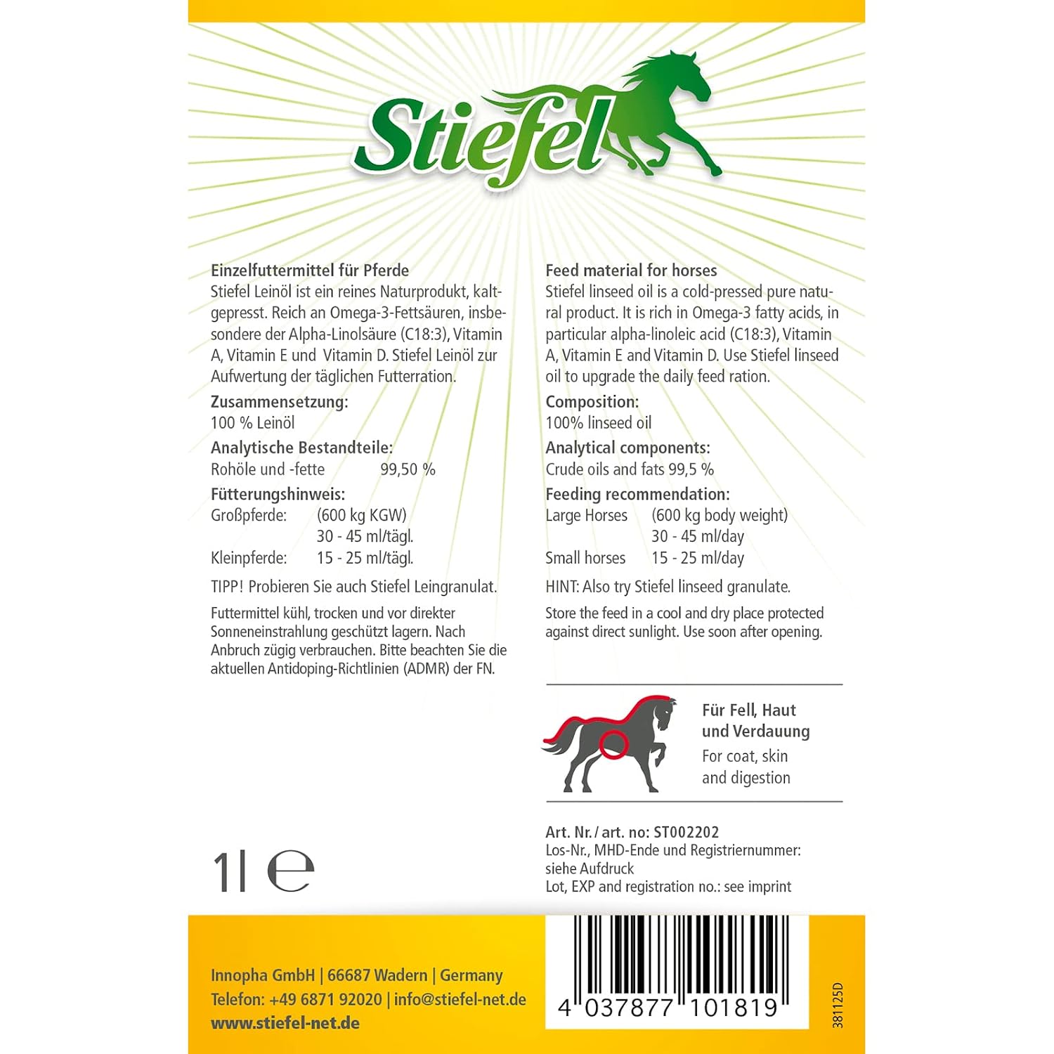STIEFEL — Huile de Lin pour Chevaux 1 l – Image 22