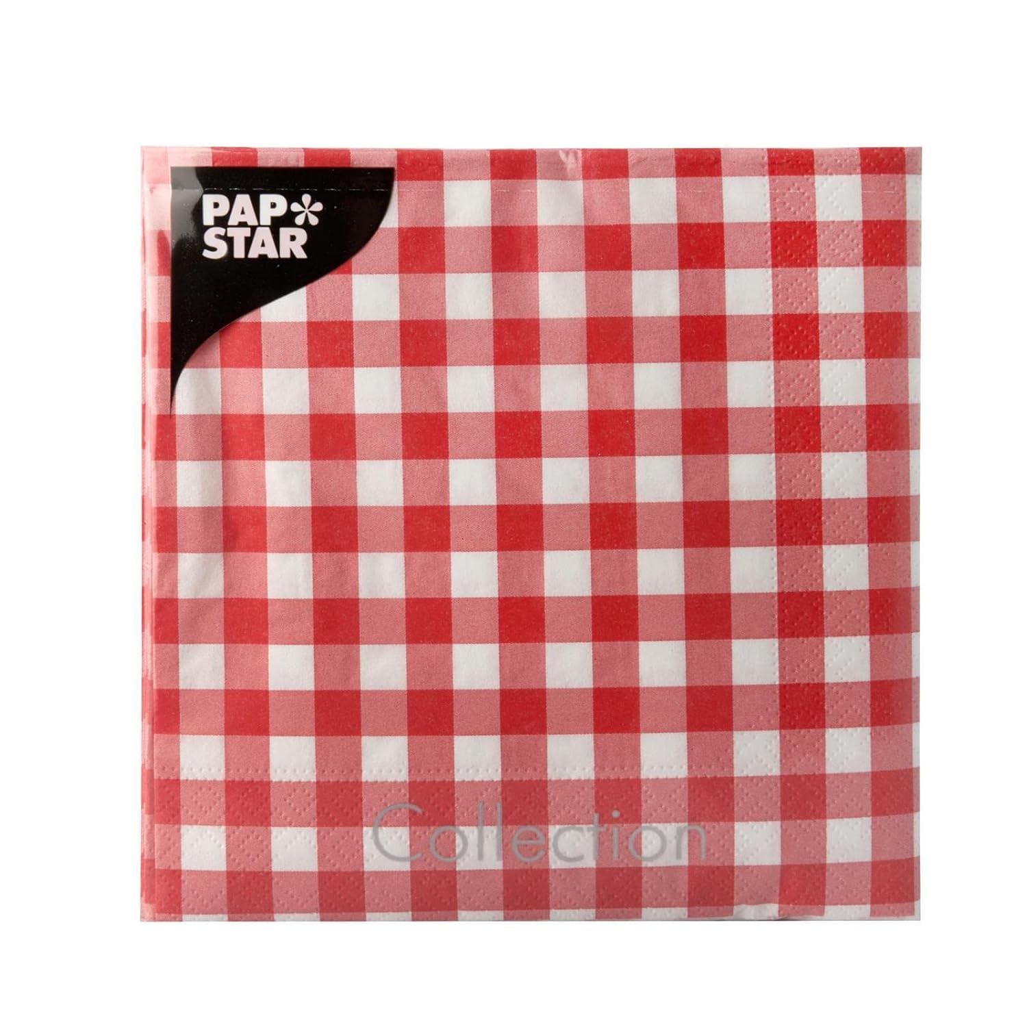 PAPSTAR — Serviettes motif Vichy 30 x 30 cm x100 – Image 3