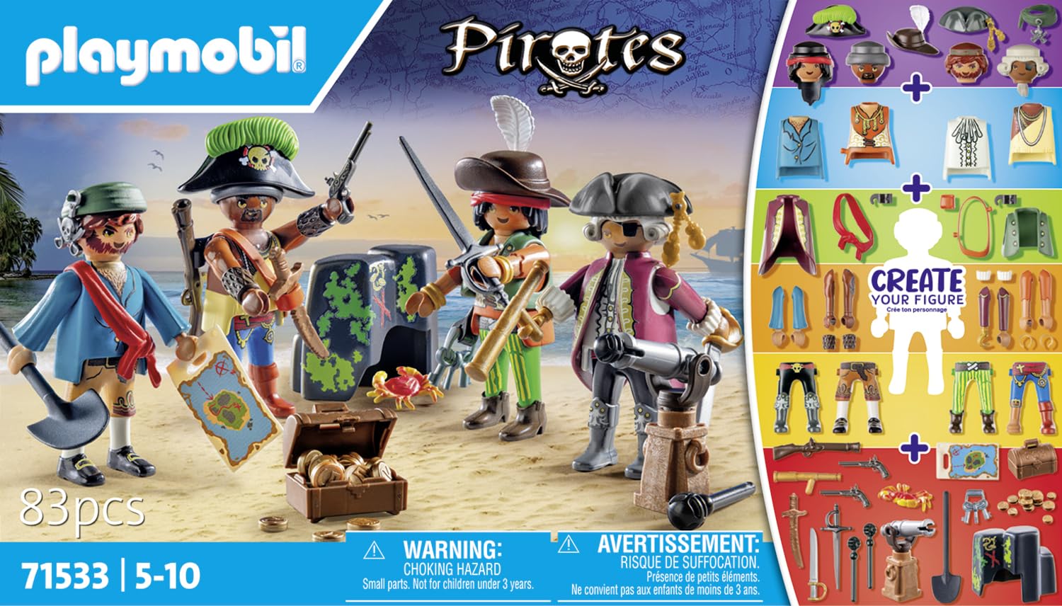PLAYMOBIL MyFigures — Set de Pirates à Personnaliser – Image 33