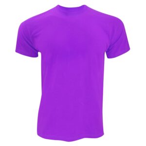 FRUIT OF THE LOOM — T-Shirt Homme Manches Courtes 2XL Violet