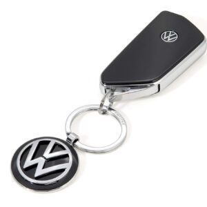 Alternative view of TROIKA VW — Porte-clés logo Volkswagen chromé noir
