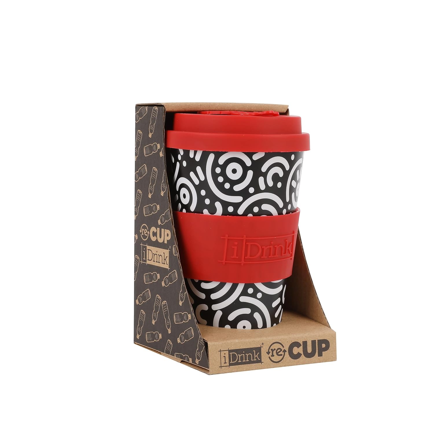 IDRINK — Mug à emporter en RPET 435 ml GEOMETRIC – Image 3