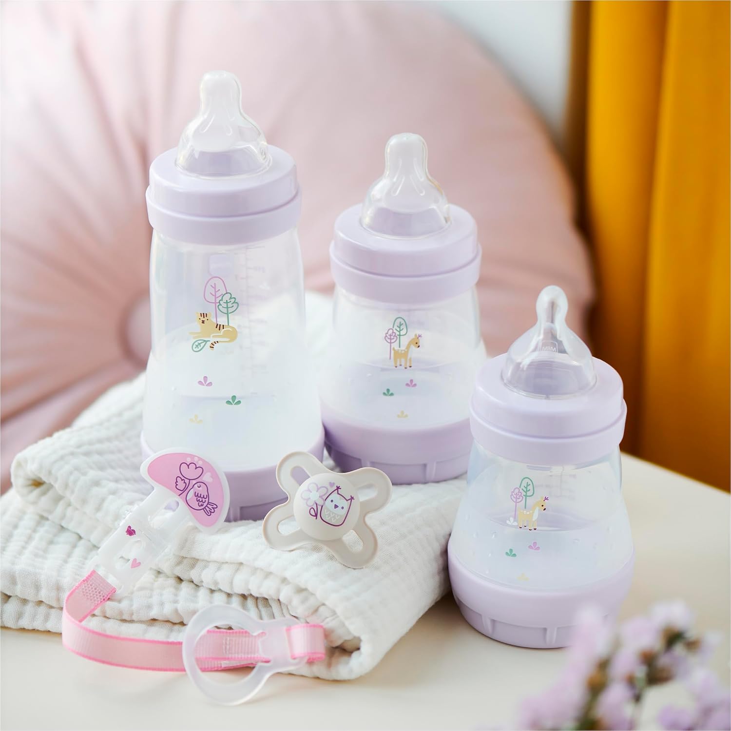 MAM Easy Start Anti-Colique — Biberon 260ml x2 Lilas/Sable – Image 4