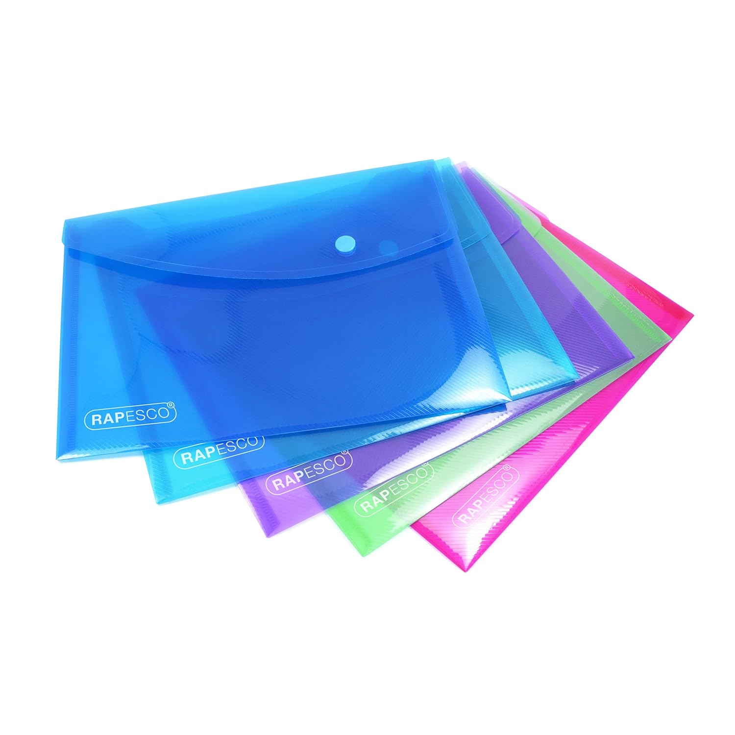 RAPESCO ECO — Lot de 50 Pochettes à Bouton Pression A5 – Image 4