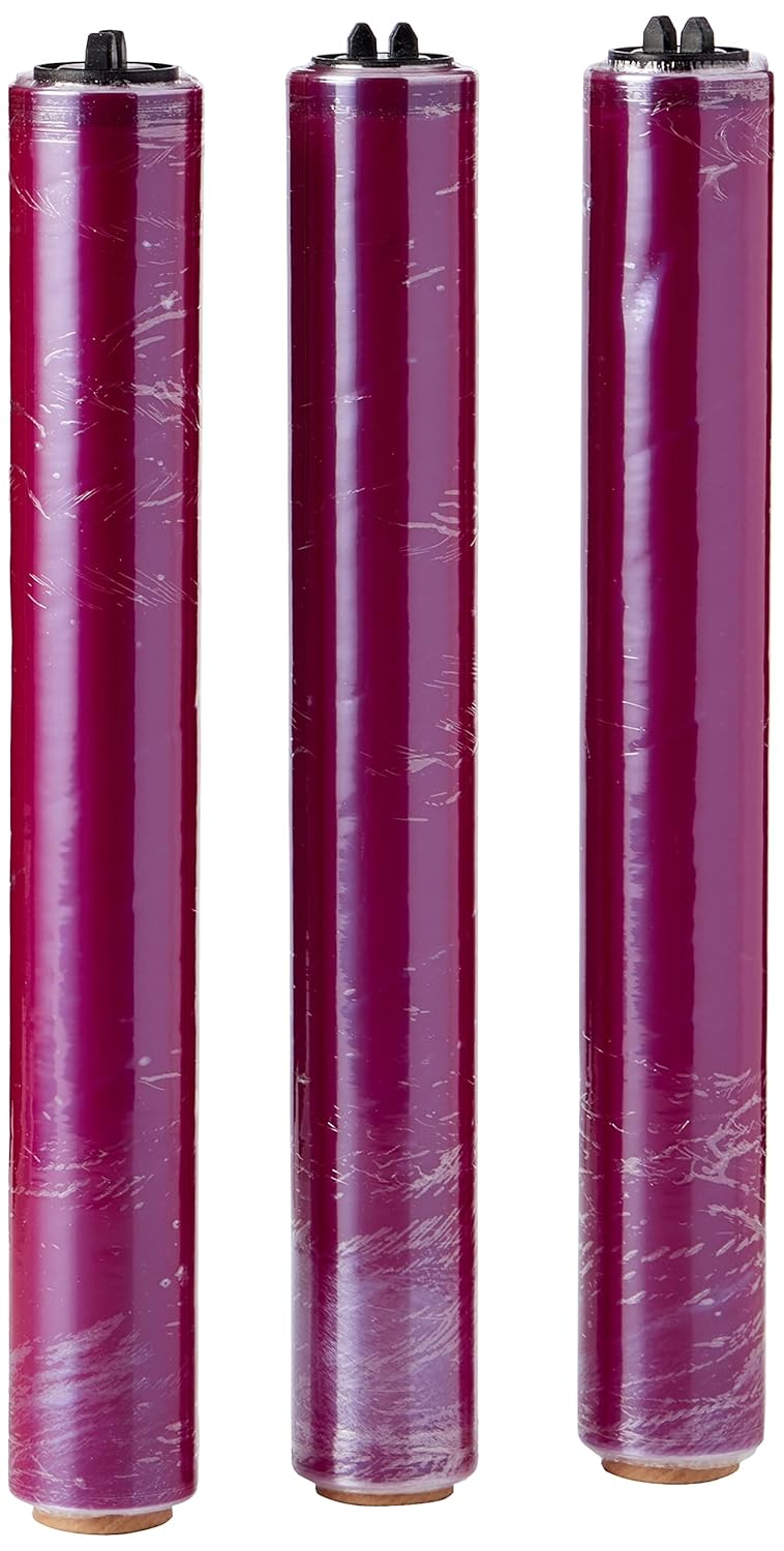 WRAPMASTER 1000 — Lot de 3 recharges film étirable 300 mm x 100 m