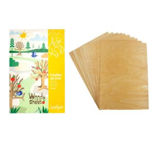 LOOLIPO — Feuilles de bois A4 x10