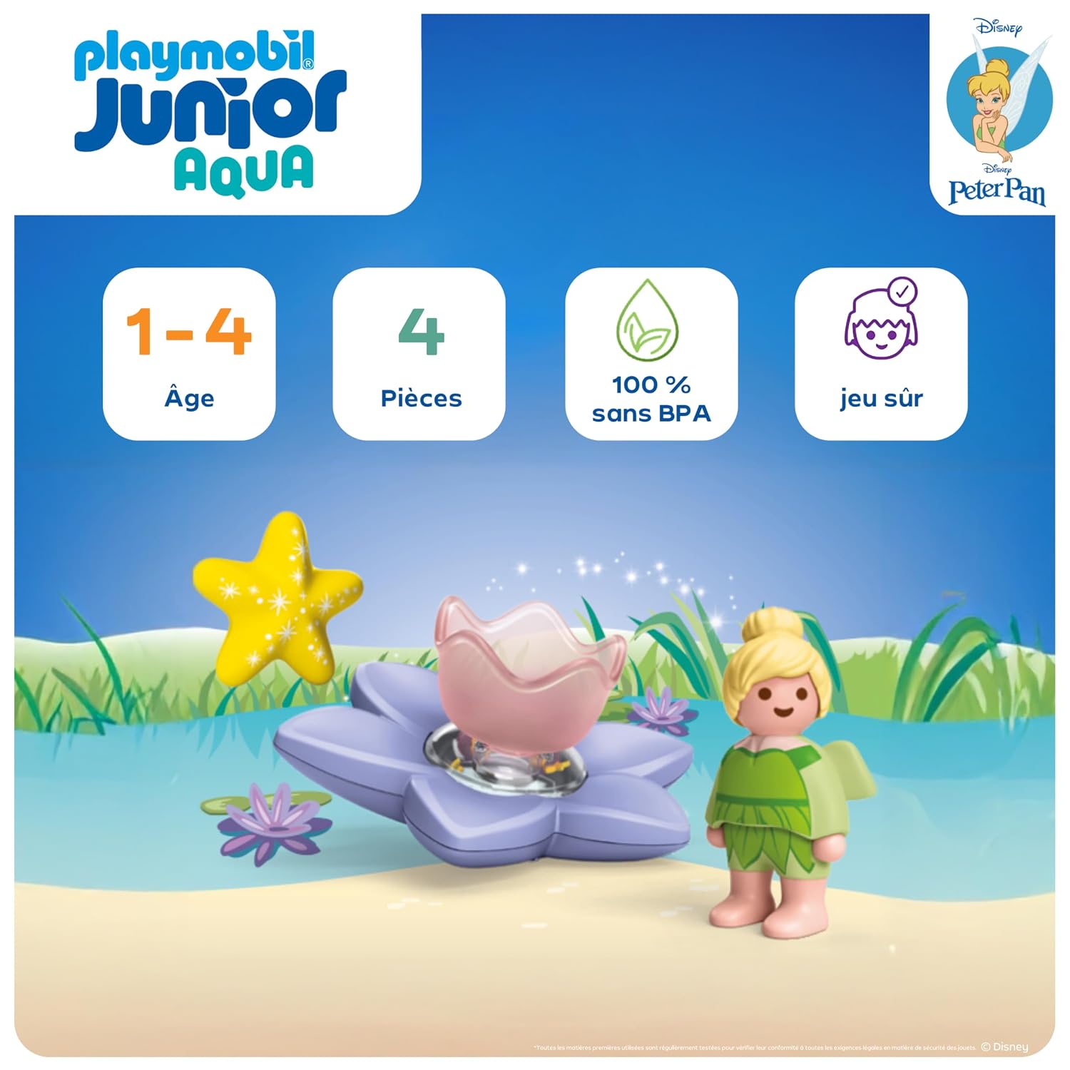 PLAYMOBIL Junior Aqua Disney — Fleur magique de Fée Clochette – Image 21