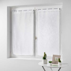 DOUCEUR D'INTÉRIEUR Haltona — Paire de rideaux effet lin 120x60 cm