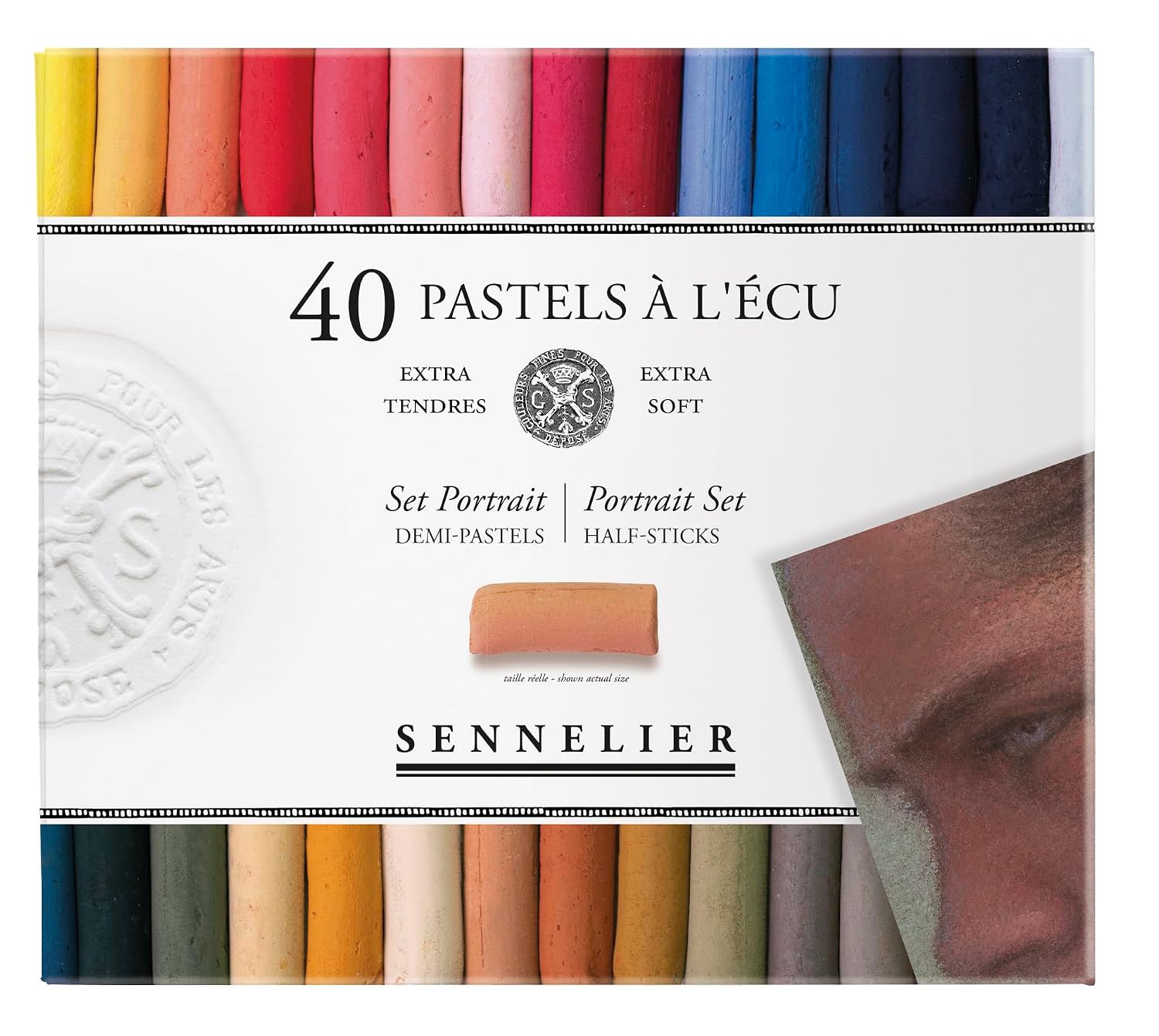 SENNELIER — Pastels doux demi-bâtons portrait x40