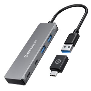 GRAUGEAR — Hub USB 3.0 4 ports USB-C/USB-A en aluminium