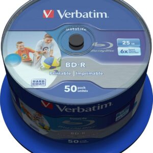 VERBATIM DataLife — 50 BD-R 25 Go 6x imprimables jet d'encre