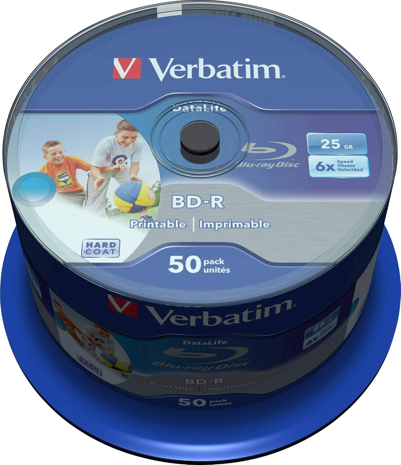 VERBATIM DataLife — 50 BD-R 25 Go 6x imprimables jet d'encre