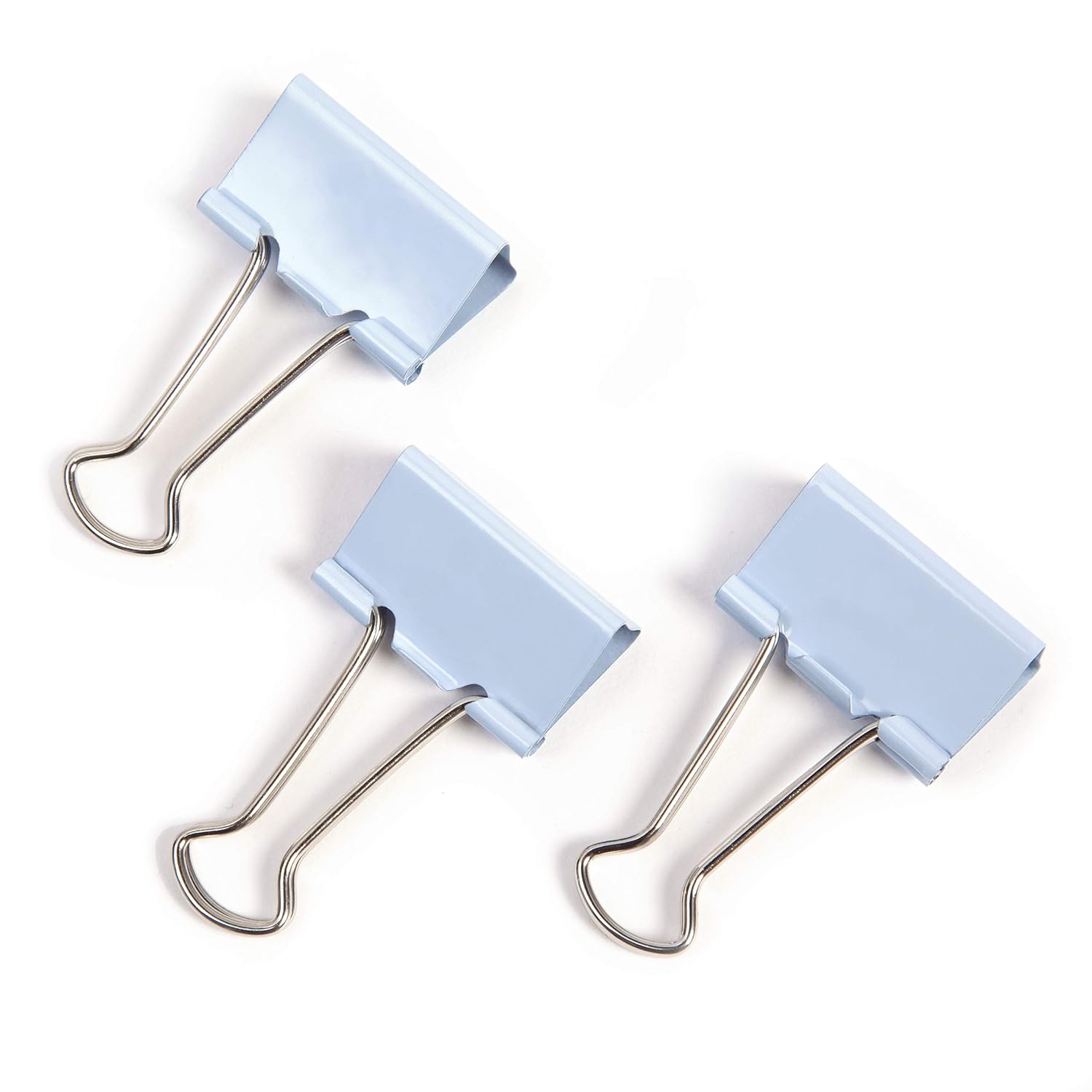 RAPESCO — Pinces double clip 19 mm bleu pastel x80 – Image 3