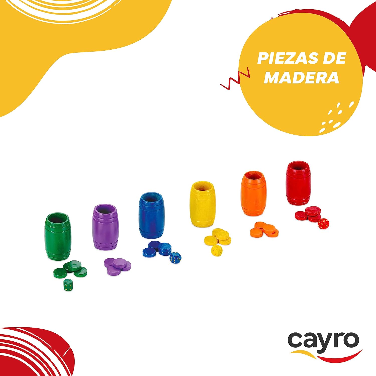 CAYRO — Accessoires Parcheesi en Bois 2 à 6 Joueurs – Image 10