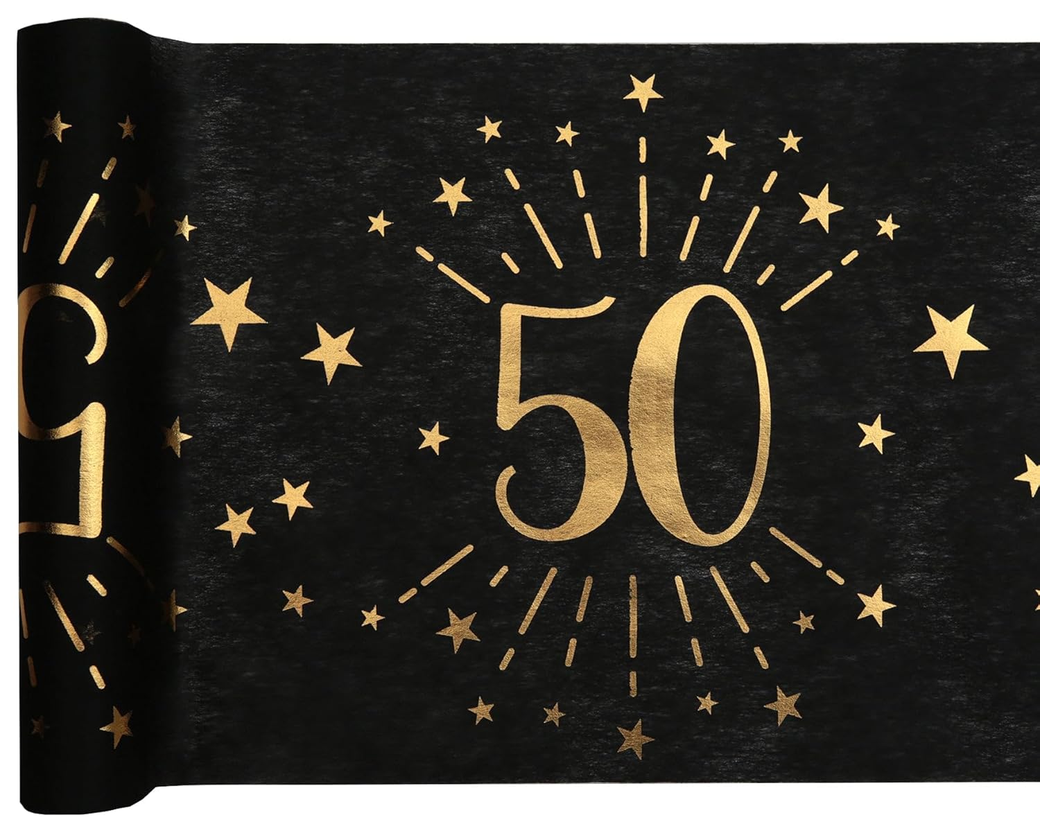 SANTEX — Chemin de Table 50 Ans Noir/Or – Image 5