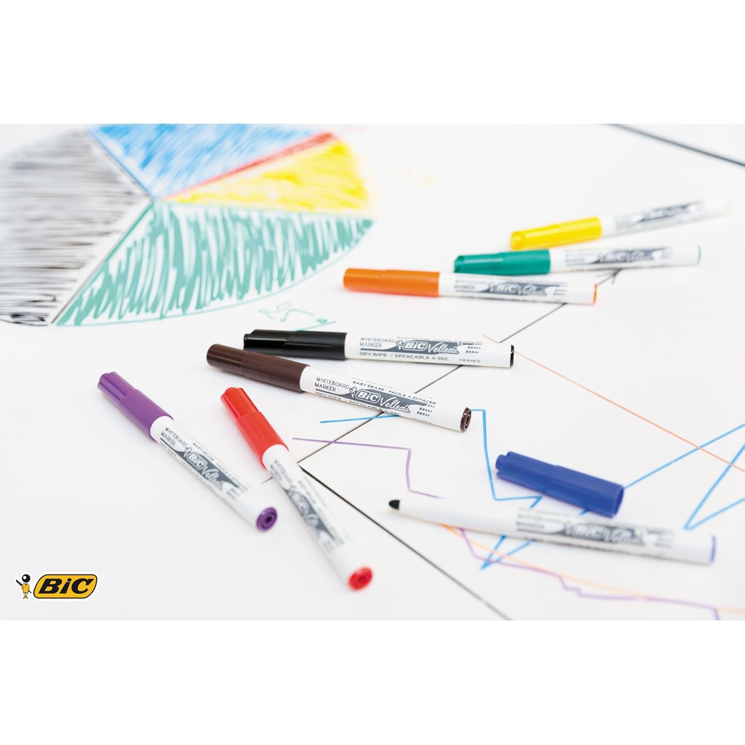 BIC Velleda 1741 — Feutres tableau blanc verts x12 – Image 6