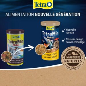 Alternative view of TETRA TetraMin — Aliment en Flocons pour Poissons Tropicaux 1L