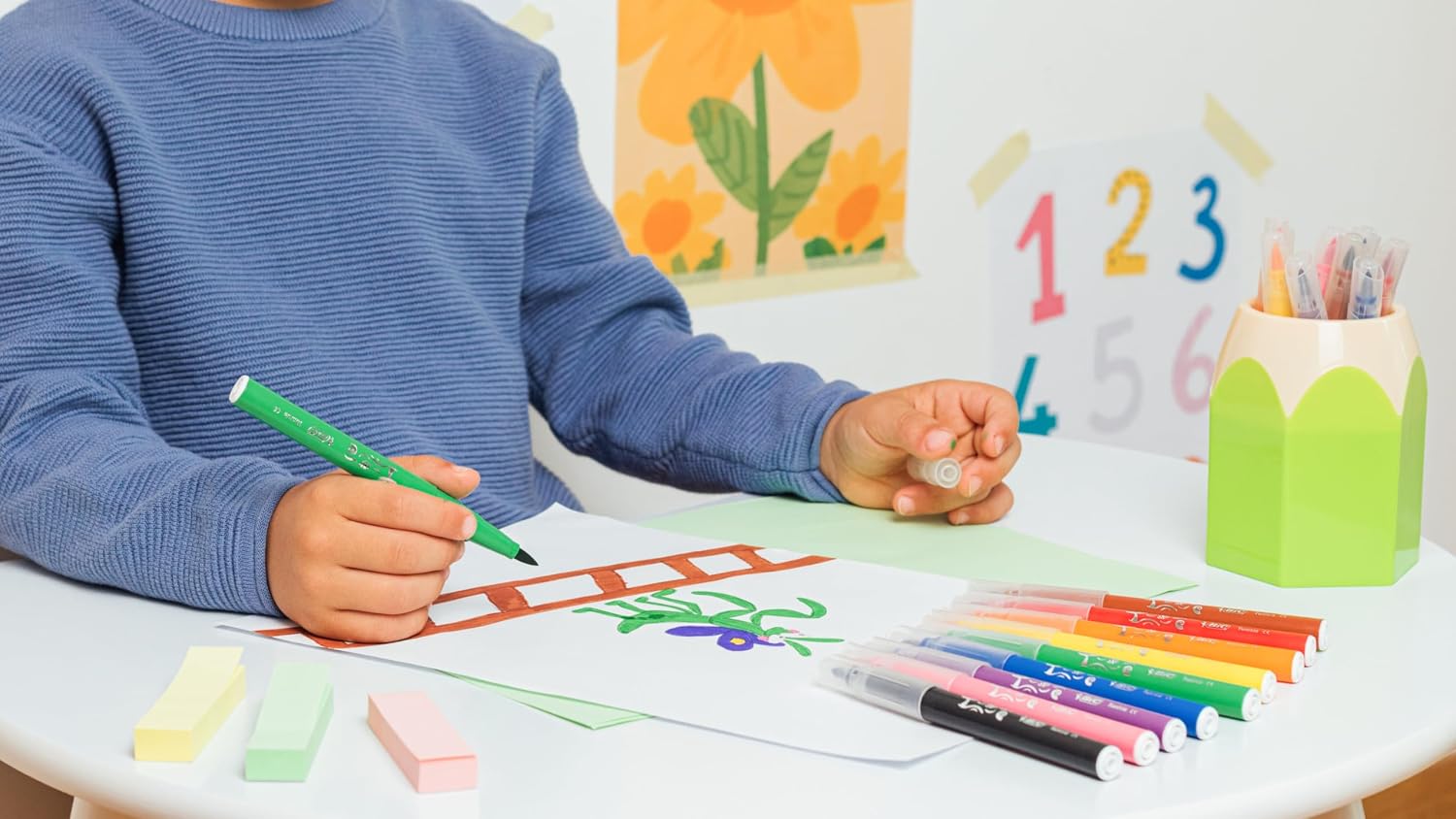 BIC Kids Visaquarelle — Feutres de Coloriage Lavables x18 – Image 15