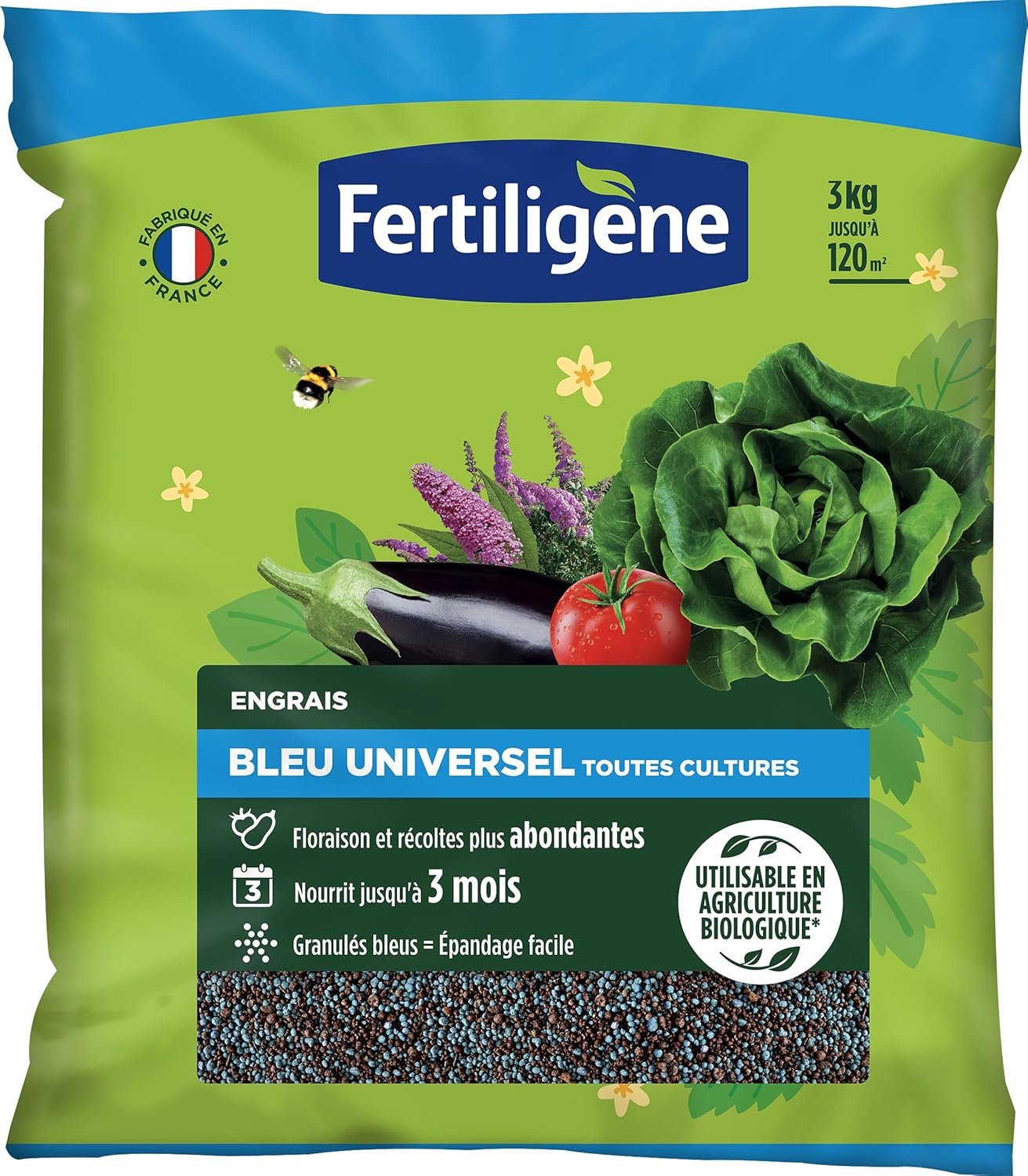 FERTILIGÈNE — Engrais bleu universel UAB 3 kg