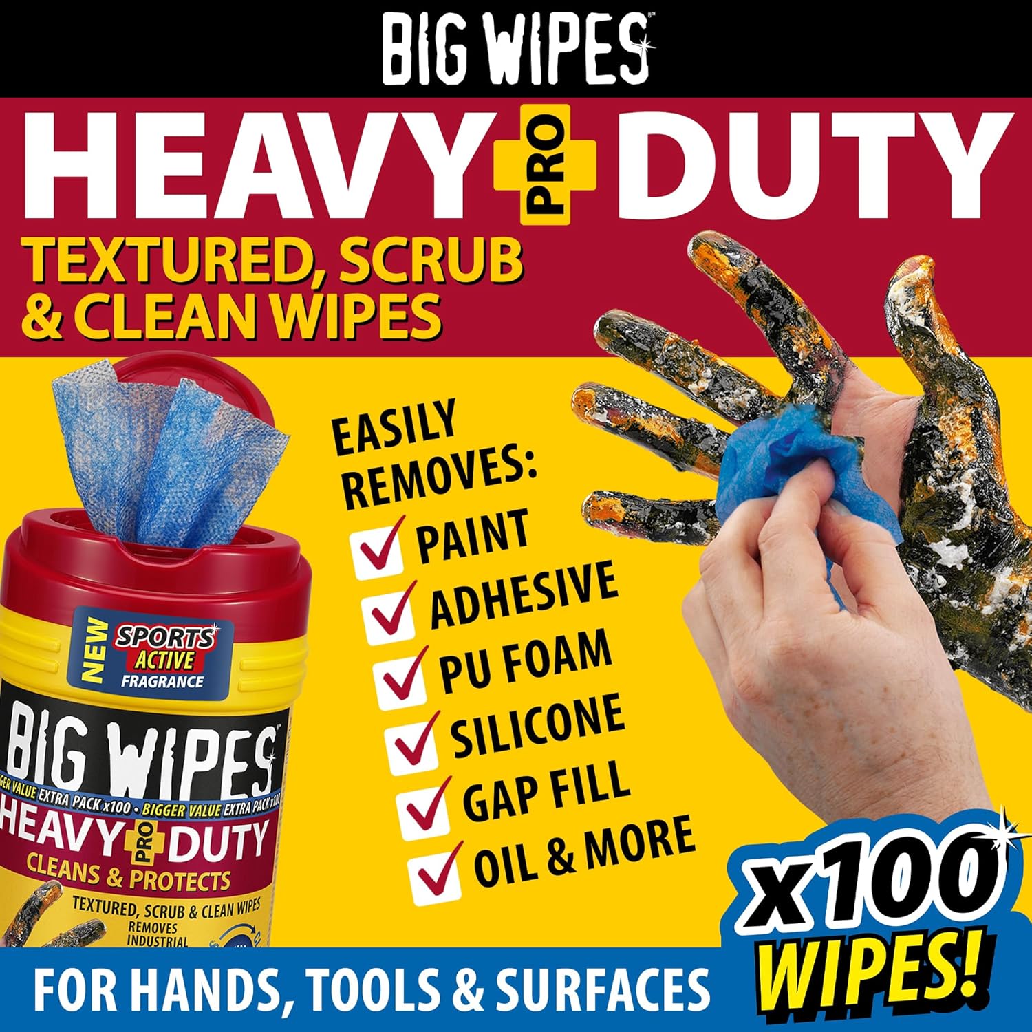 BIG WIPES — Lingettes de nettoyage ultra résistantes x100 – Image 27
