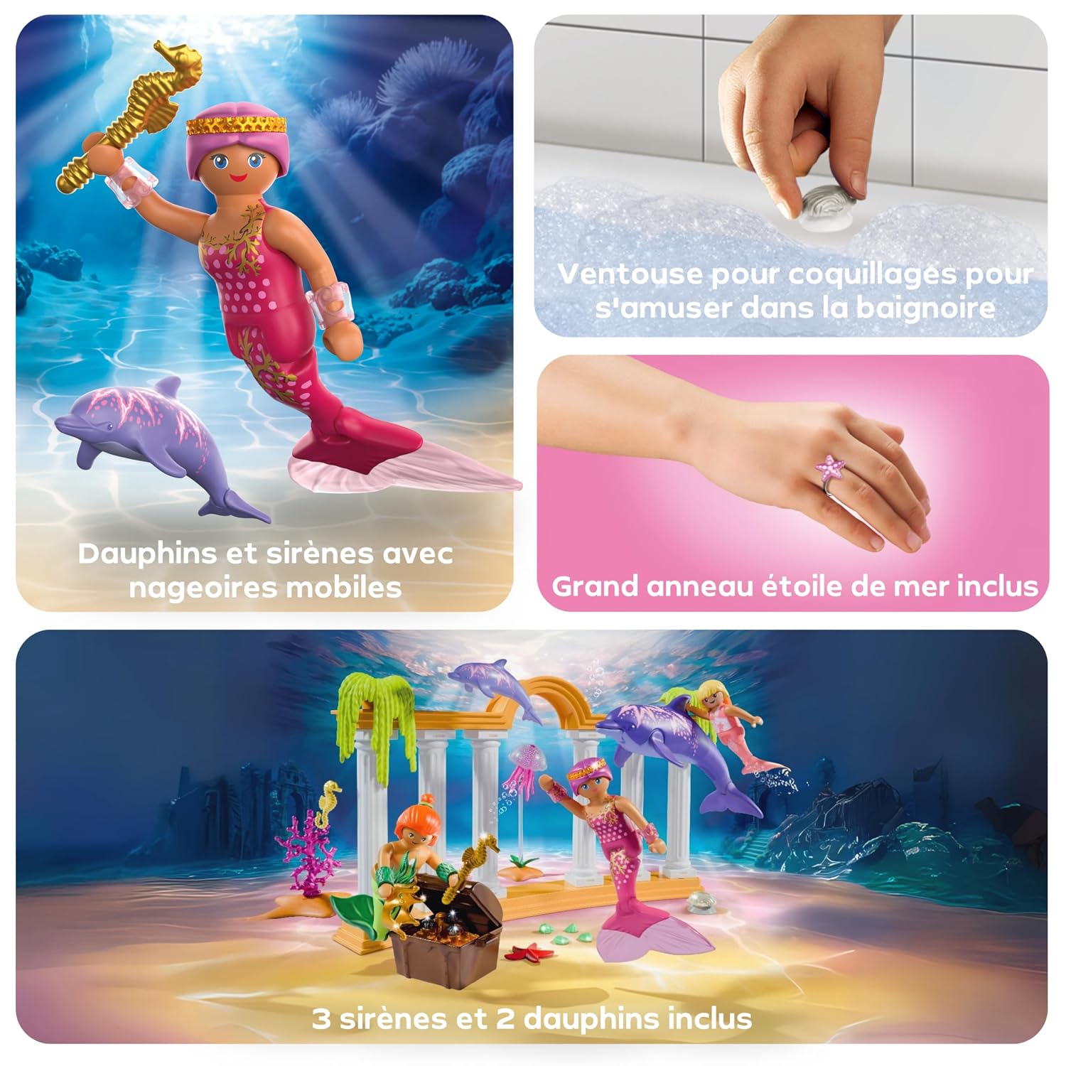 PLAYMOBIL — Pack promo sirènes trésor avec dauphins – Image 8