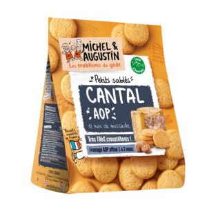 Alternative view of Michel & Augustin – Petits Sablés Salés au Cantal AOP et Noix de Muscade – Biscuits Apéritifs Gourmands – Fabriqués en France – 100g x 8