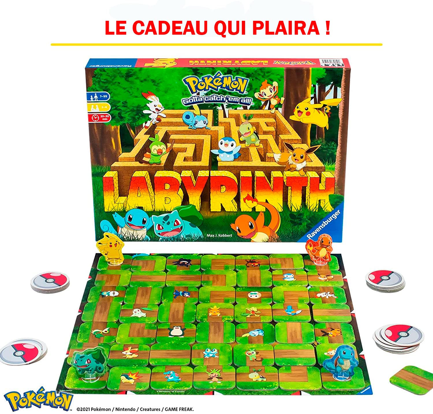 RAVENSBURGER Labyrinthe Pokémon — Jeu de réflexion 2 à 4 joueurs – Image 15