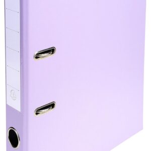 Exacompta - Réf. 53507E - 1 Classeur à levier A4 Prem'Touch - Dos de 50 mm - Mécanique 55 mm - Dimensions extérieures : 32 x 29 x 5 cm - Format à classer A4 - Coloris : Lilas